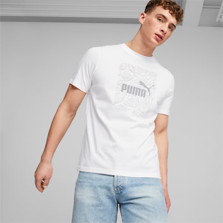 GRAPHICS Men's Tee, PUMA White, small-AUS