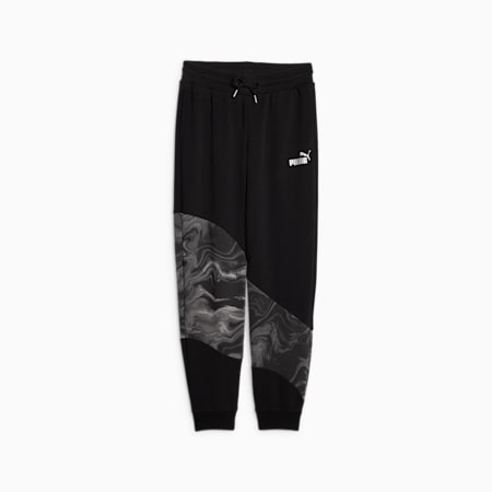 PUMA POWER MARBLEIZED sweatpants voor jongeren, PUMA Black, small