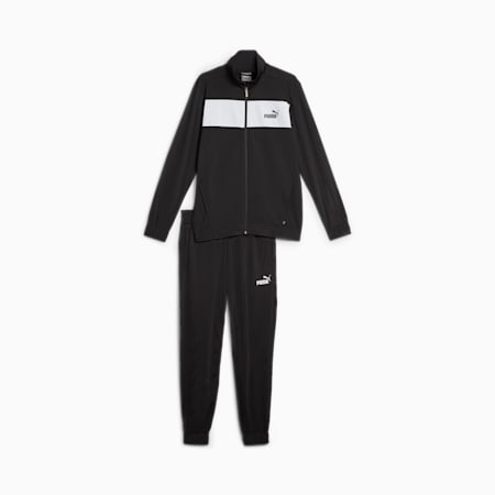 Men's Poly Tracksuit, PUMA Black, small