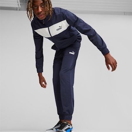Men's Poly Tracksuit, PUMA Navy, small