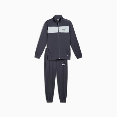 Men's Poly Tracksuit, Galactic Gray, small