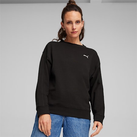 HER Women's Sweatshirt, PUMA Black, small-AUS