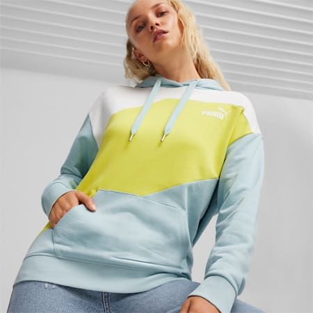 PUMA POWER hoodie voor dames, Turquoise Surf, small