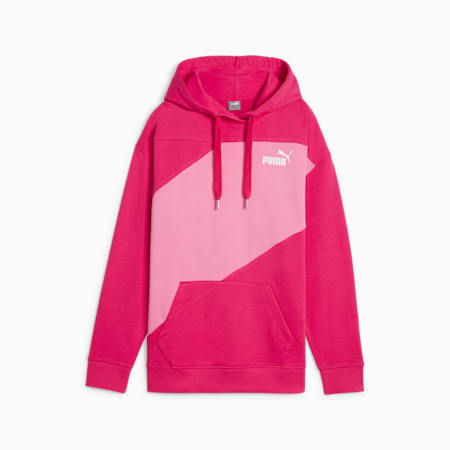 PUMA POWER Women's Hoodie, Garnet Rose, small