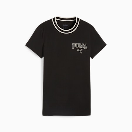 Camiseta PUMA SQUAD para mujer, PUMA Black, small