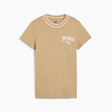 Camiseta PUMA SQUAD para mujer, Prairie Tan, small