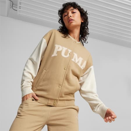 PUMA SQUAD Women's Track Jacket, Prairie Tan, small