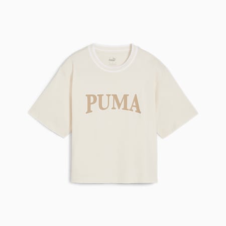 PUMA SQUAD Graphic T-shirt voor dames, Alpine Snow, small