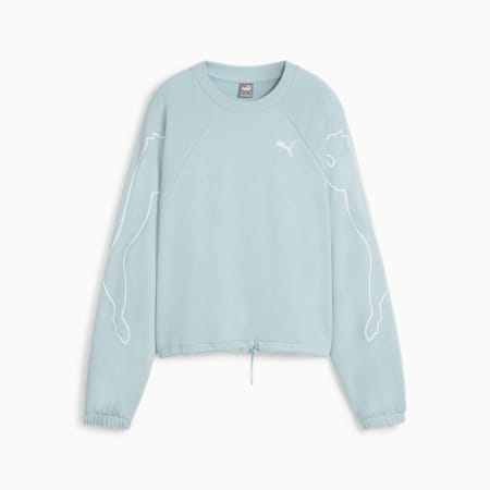 PUMA MOTION Sweatshirt Damen, Turquoise Surf, small