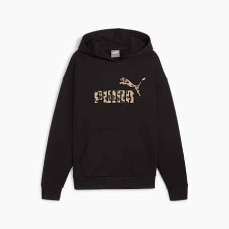 Felpa con cappuccio ESS+ ANIMAL da donna, PUMA Black, small