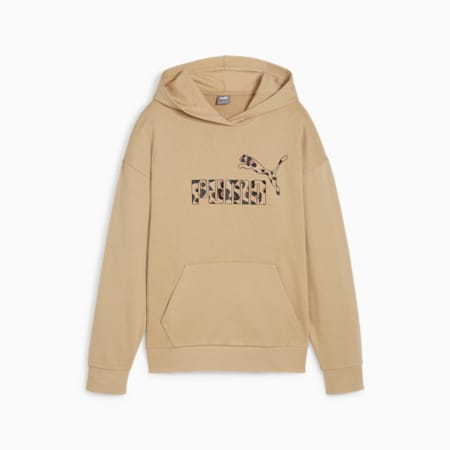 Hoodie ESS+ ANIMAL Femme, Prairie Tan, small