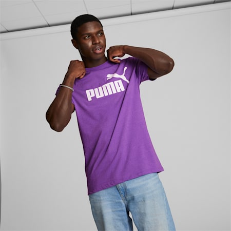 Essentials Men's Heather Tee, Royal Lilac Heather, small