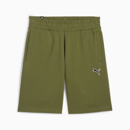 BETTER ESSENTIALS Men's Long Shorts, Olive Green, small-AUS