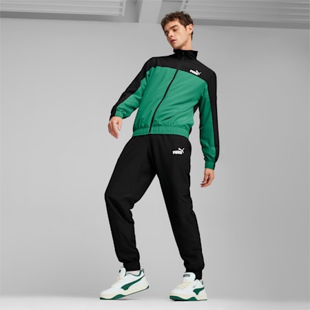 Ensemble veste jogging tracksuit vert noir homme - Puma