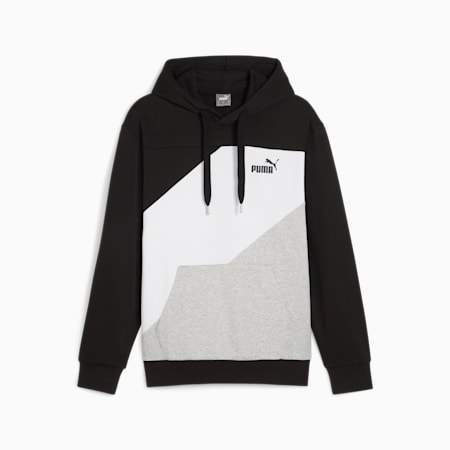 Mens white top puma hoodie
