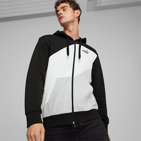 PUMA POWER Hoodie mit durchgehendem Reißverschluss Herren, PUMA Black, small