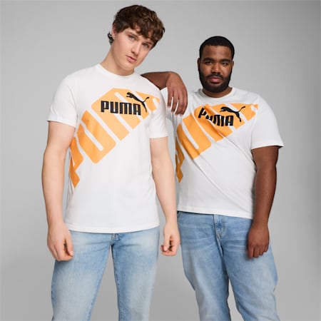 PUMA POWER Graphic T-Shirt Herren, PUMA White, small