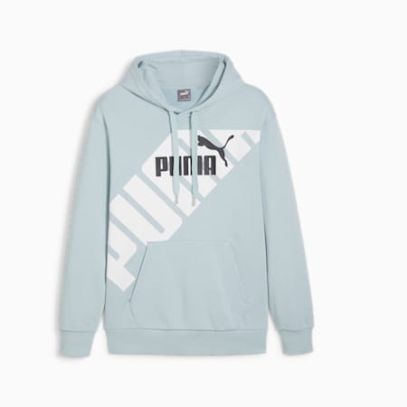 PUMA POWER Men's Graphic Hoodie, Turquoise Surf, small