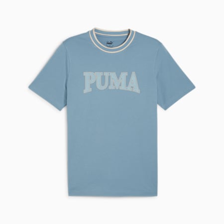 Męska koszulka z nadrukiem PUMA SQUAD, Zen Blue, small
