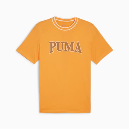 PUMA SQUAD Graphic T-shirt voor heren, Clementine, small