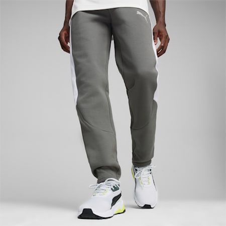 EVOSTRIPE Men's Sweatpants, Mineral Gray, small-AUS