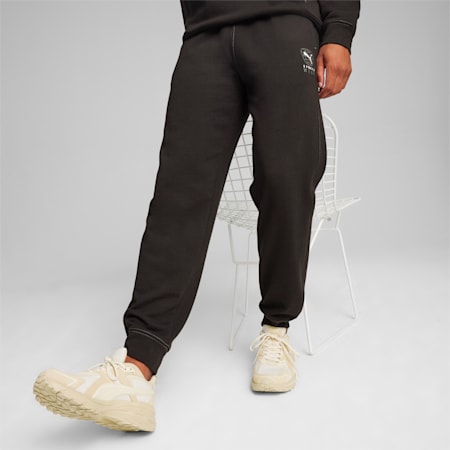BETTER SPORTSWEAR Men's Sweatpants, PUMA Black, small-PHL