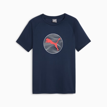 Camiseta gráfica para jóvenes ACTIVE SPORTS, Club Navy, small