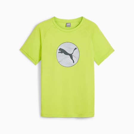 ACTIVE SPORTS Youth Graphic Tee, Lime Pow, small