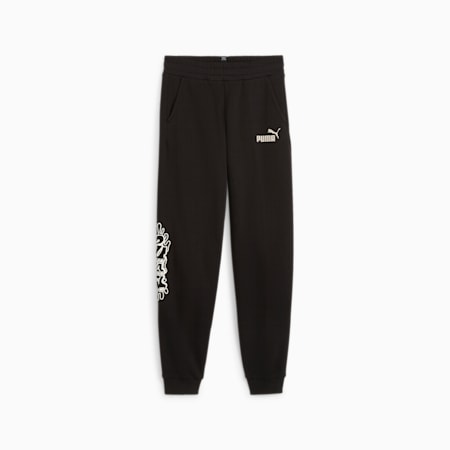 ESS+ Mid 90s Youth Sweatpants, PUMA Black, small-PHL