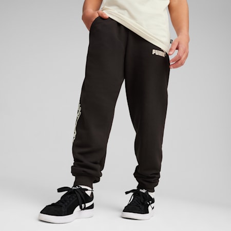 ESS+ Mid 90s Youth Sweatpants, PUMA Black, small-IDN