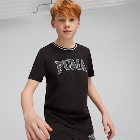 PUMA SQUAD T-shirt voor jongeren, PUMA Black, small