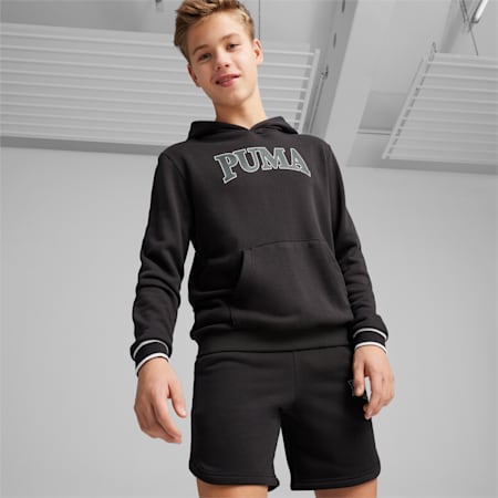 Felpa con cappuccio PUMA SQUAD da ragazza, PUMA Black, small