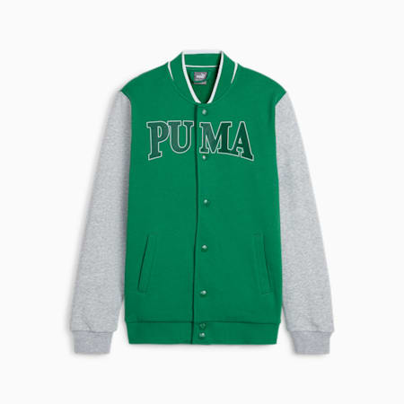 PUMA SQUAD Bomber Jacket - Youth 8-16 years, Archive Green, small-AUS