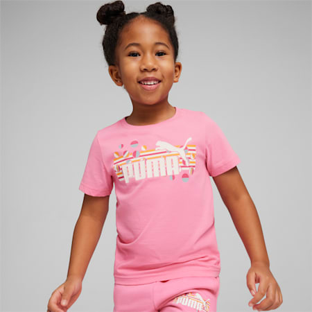 ESS+ SUMMER CAMP Tee - Kids 4-8 years, Fast Pink, small-AUS