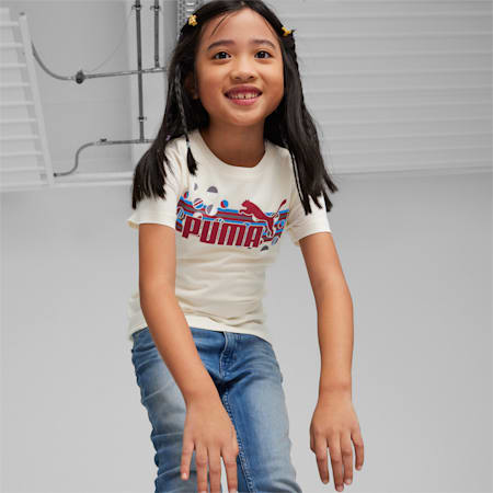 ESS+ SUMMER CAMP Little Kids' Tee, Sugared Almond, small