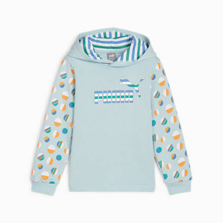 ESS+ SUMMER CAMP Kids' Hoodie, Turquoise Surf, small