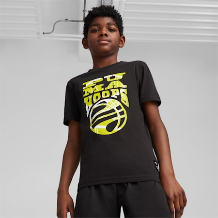 BASKETBALL BLUEPRINT Tee Youth 8 16 years PUMA Black PUMA Sports PUMA