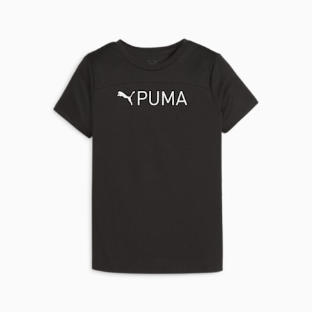 Młodzieżowa koszulka PUMA FIT, PUMA Black, small