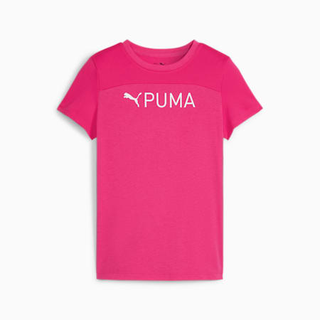 PUMA FIT T-shirt voor jongeren, Garnet Rose, small