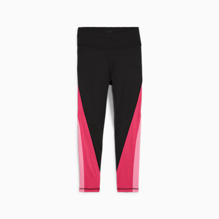 PUMA FIT Youth 7/8 Tights, PUMA Black-Garnet Rose, small-SEA