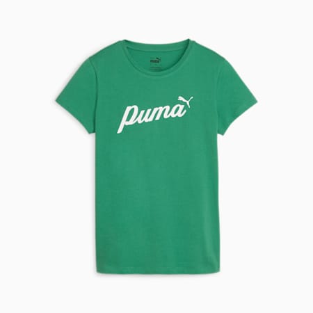 ESS+ Women's Script Tee, Archive Green, small