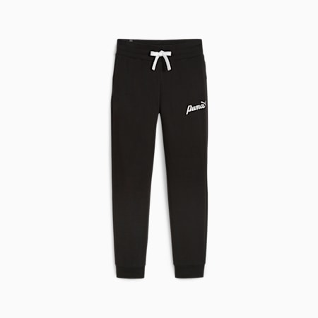 ESS+ Script sweatpants voor dames, PUMA Black, small