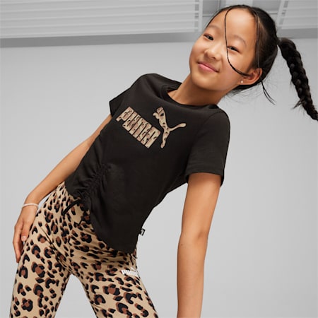 ESS+ ANIMAL Knotted Youth Tee, PUMA Black, small
