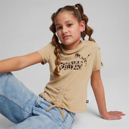 ESS+ ANIMAL Knotted Youth Tee, Prairie Tan, small