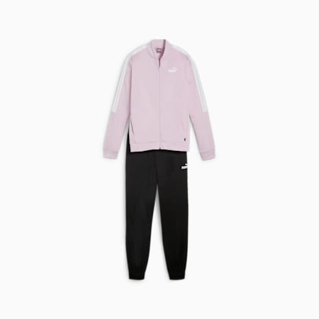 Survêtement tricoté style baseball Femme, Grape Mist, small