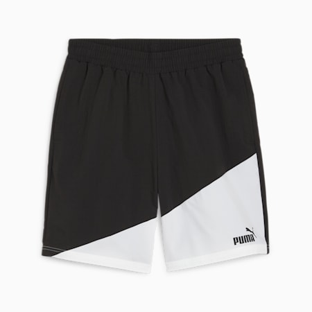 Shorts PUMA POWER a blocchi di colore da uomo, PUMA Black, small