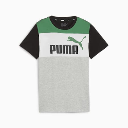ESS BLOCK Tee - Youth 8-16 years, Archive Green, small-AUS