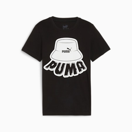 ESS+ MID 90s Youth Graphic Tee, PUMA Black, small-PHL