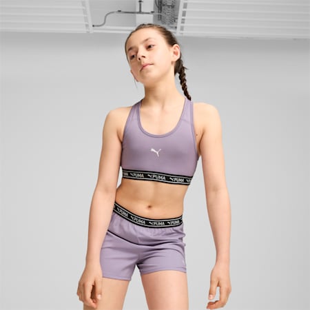 PUMA STRONG Bra - Youth 8-16 years, Pale Plum, small-NZL