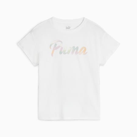 SUMMER DAZE Boyfriend-T-Shirt Kinder, PUMA White, small